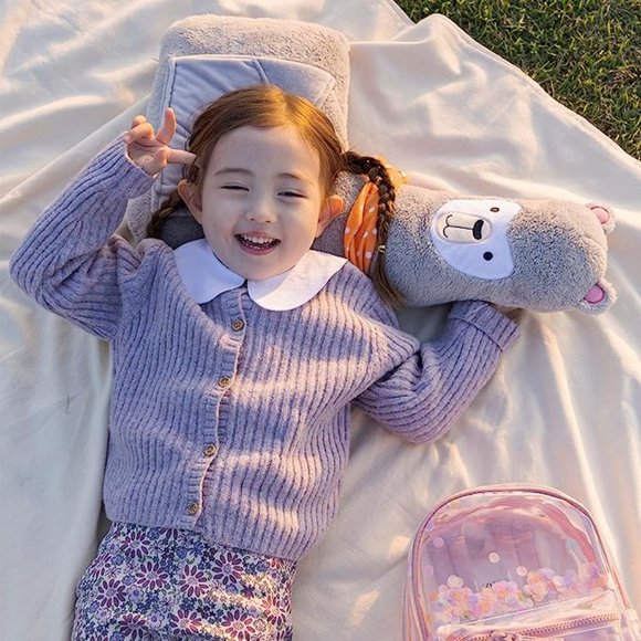 Alvie Alpaca Plush Stuffed Seat Belt Cover AdjusterNEW(K005,K006,K007,K008,K009) - Picture 3 of 7